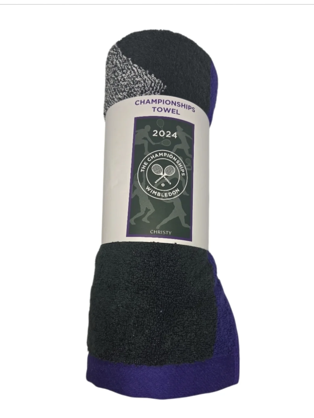 Wimbledon 2024 Christy Championship Towel NEW 100% Hygro Cotton 70 X 133 cm